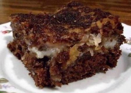 German Chocolate Upside Down Cake