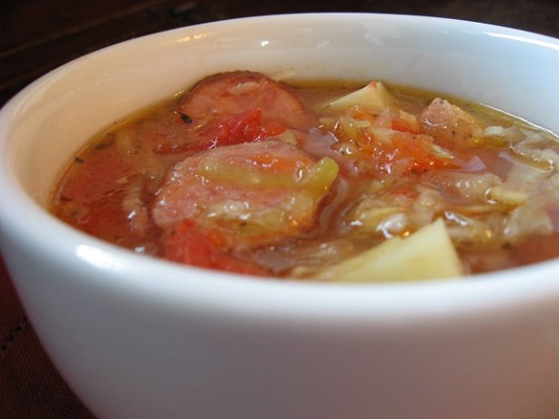 Slow Cooker Smoked Sausage Stew