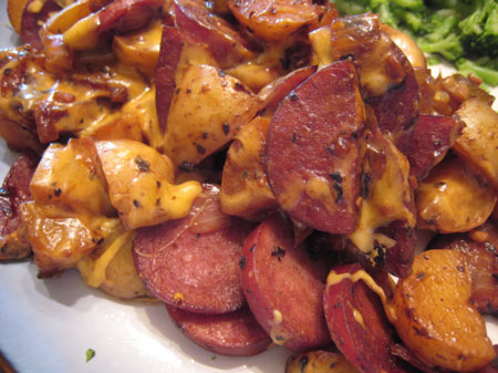 Potato Kielbasa Skillet