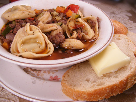 Italian Sausage and Tortellini Soup