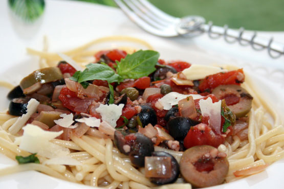 Pasta Puttanesca ( the Madame’s Pasta )