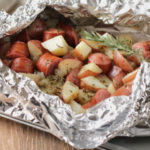 Barbecue Grilled Kielbasa Dinner Packets