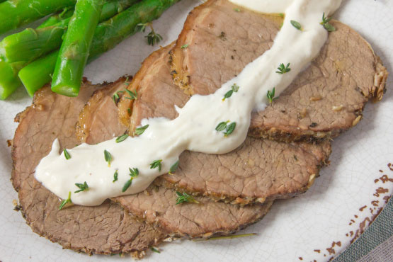 Crock Pot Roast With Horseradish Sauce