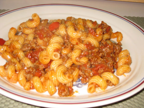 Spicy Homemade Hamburger Helper