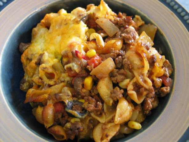 Beef Corn Noodle Casserole