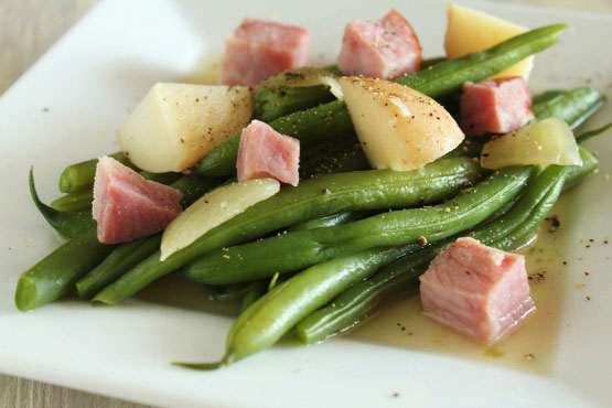 New Potatoes, Green Beans & Ham